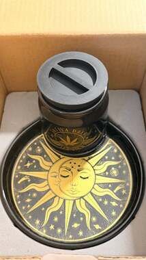 Streamline Imagined Celestial Stashtray Ceramic Storage and Rolling Tray